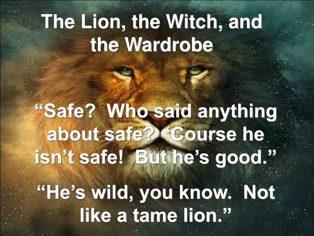 the lion the witch and the wardrobe