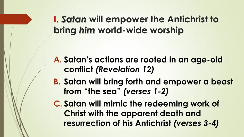 i satan will empower the antichrist to bring 1