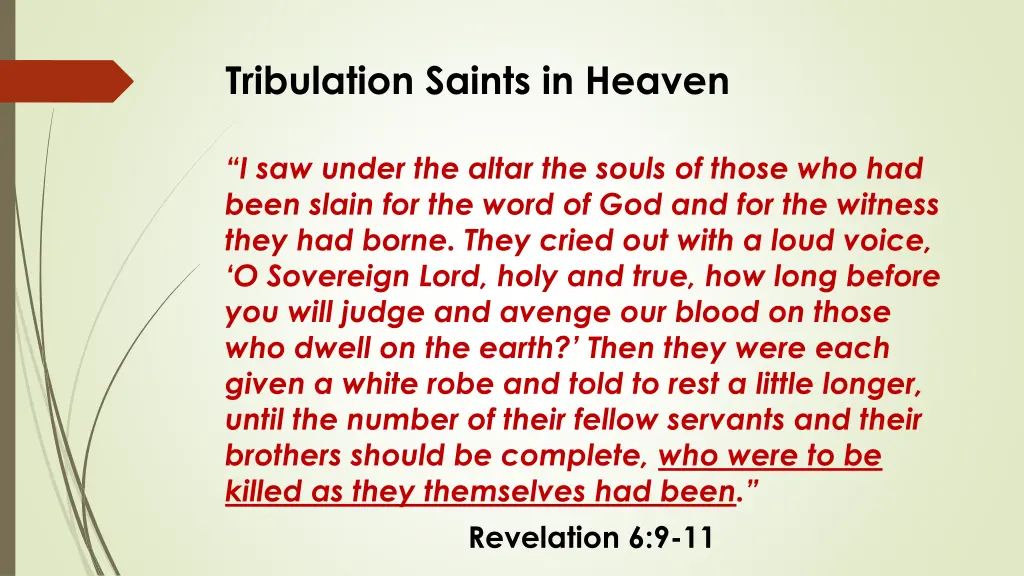 tribulation saints in heaven
