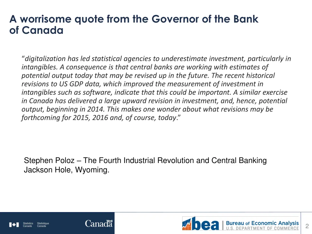 a worrisome quote from the governor of the bank
