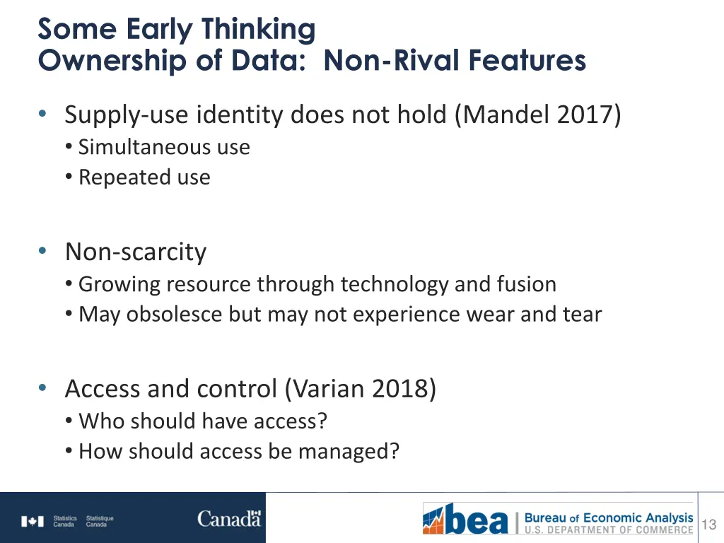 some early thinking ownership of data non rival