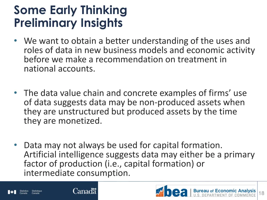 some early thinking preliminary insights
