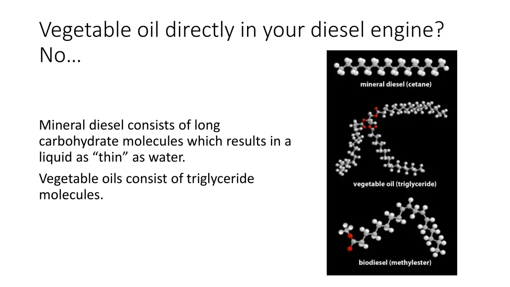 vegetable oil directly in your diesel engine no