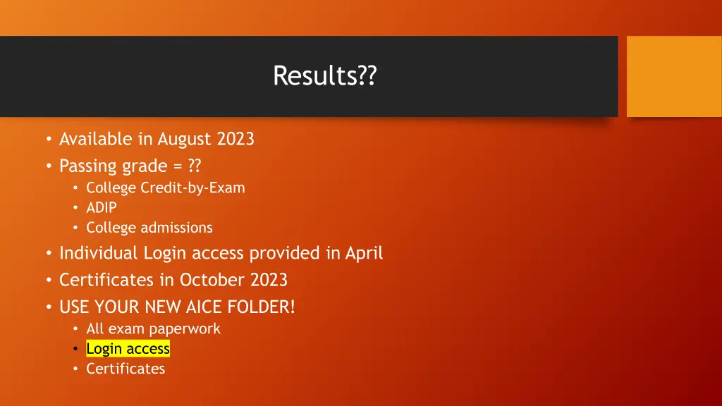 results