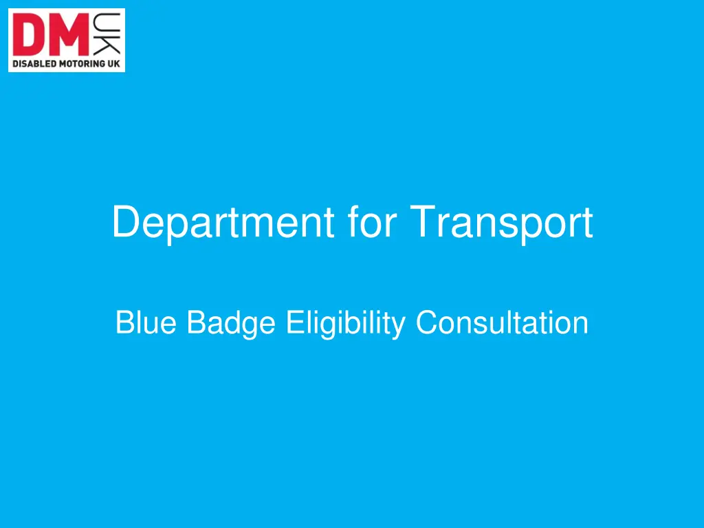 department for transport