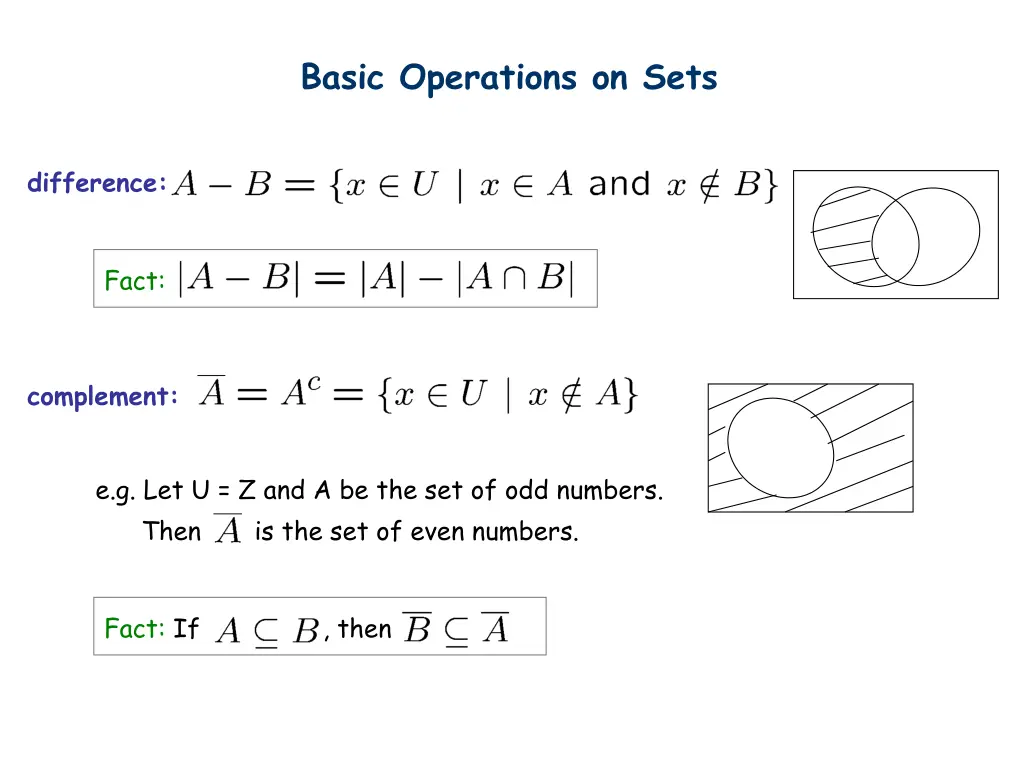 basic operations on sets 1