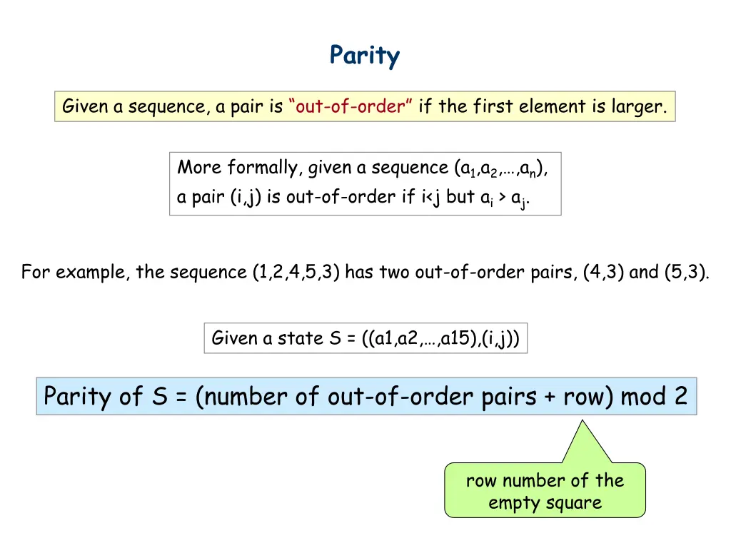 parity