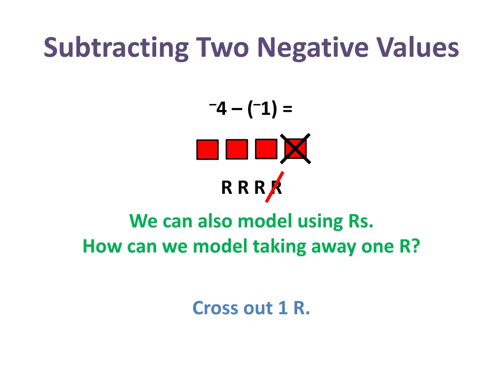 subtracting two negative values 6