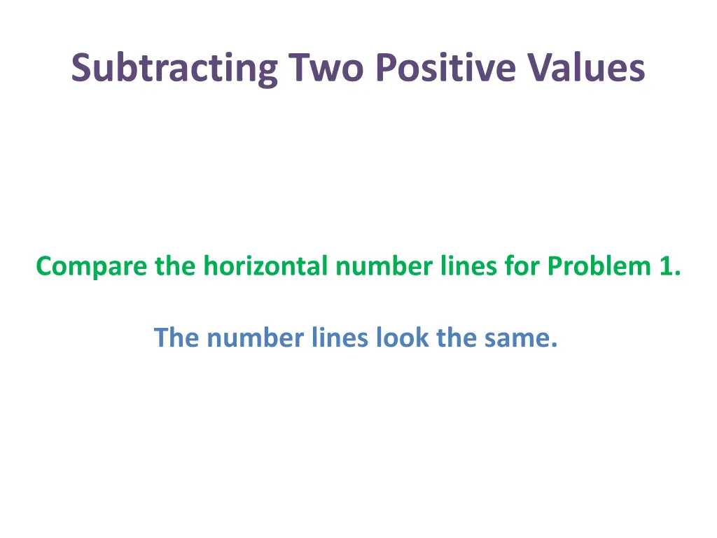 subtracting two positive values 16