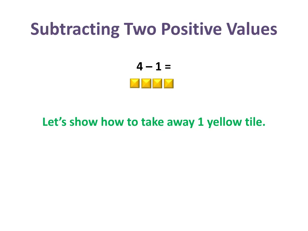 subtracting two positive values 2