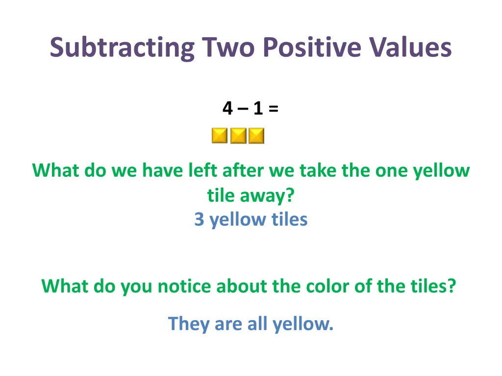 subtracting two positive values 3