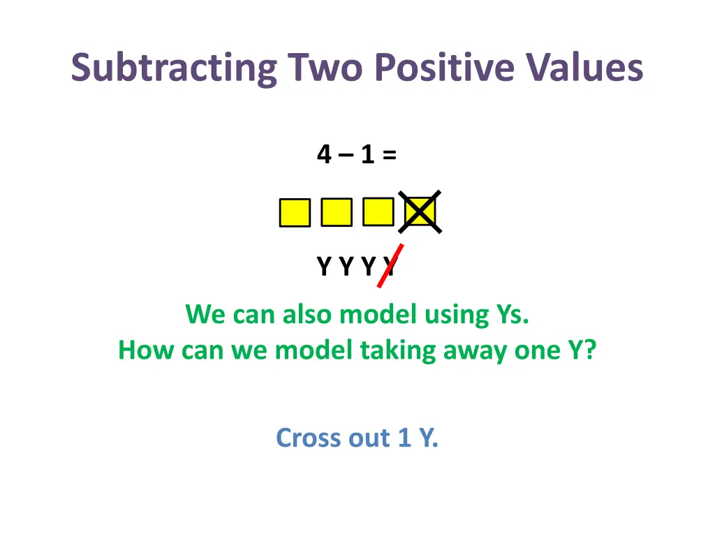 subtracting two positive values 5