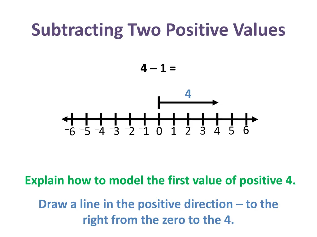 subtracting two positive values 9