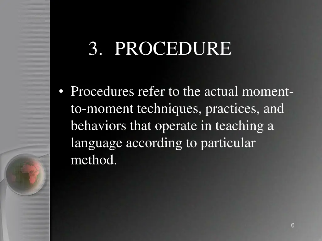 3 procedure