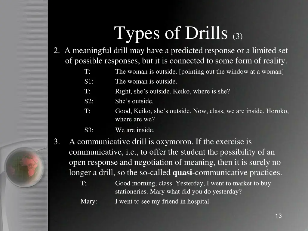 types of drills 3 2 a meaningful drill may have
