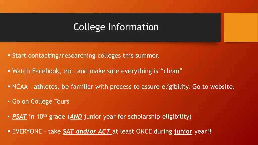 college information
