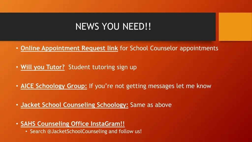 news you need