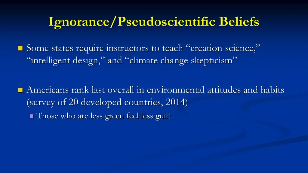 ignorance pseudoscientific beliefs 3