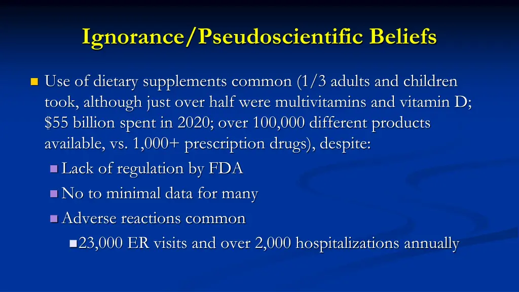 ignorance pseudoscientific beliefs 4
