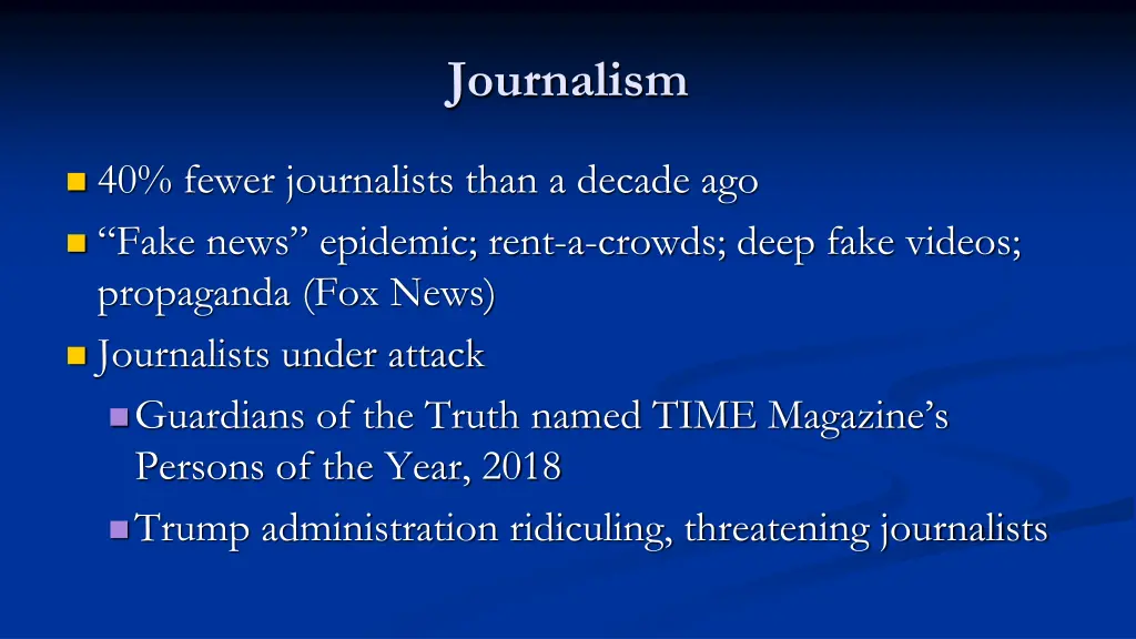 journalism 1