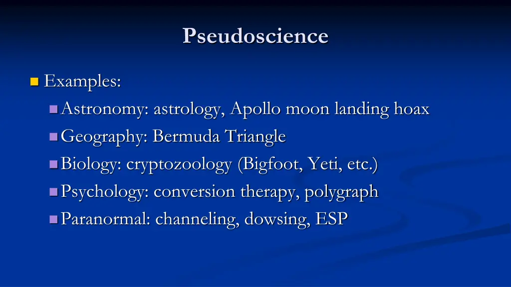 pseudoscience 1