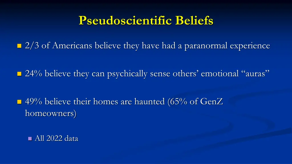 pseudoscientific beliefs 1