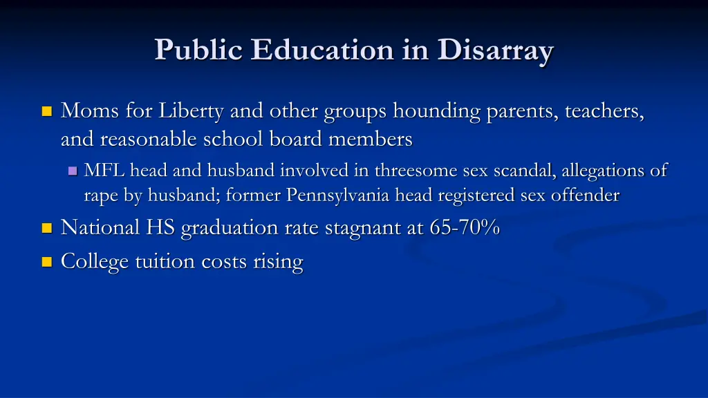 public education in disarray 1