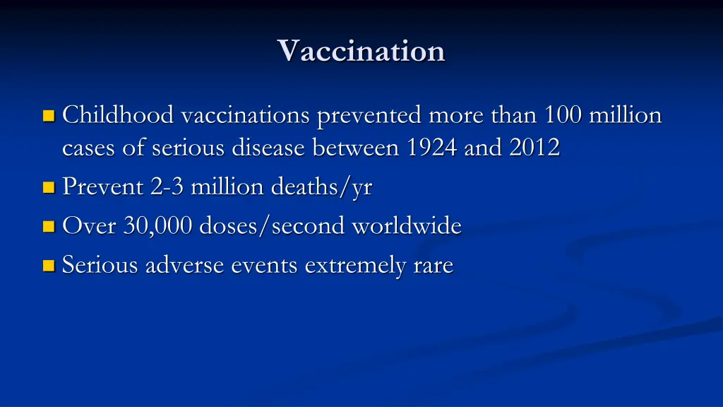 vaccination