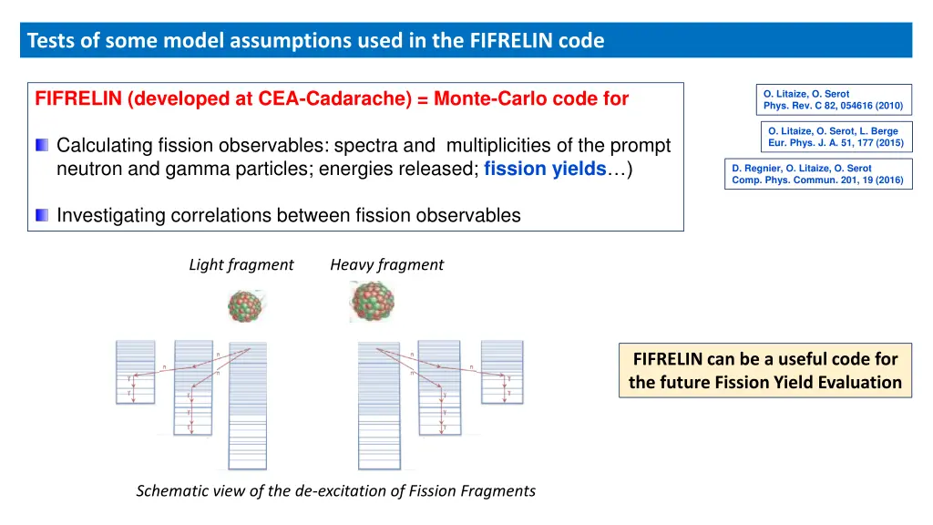 tests of some model assumptions used