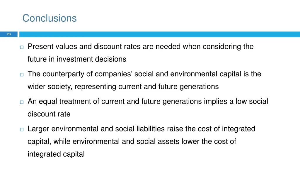 conclusions