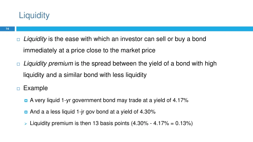 liquidity
