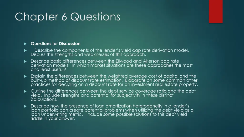 chapter 6 questions 1