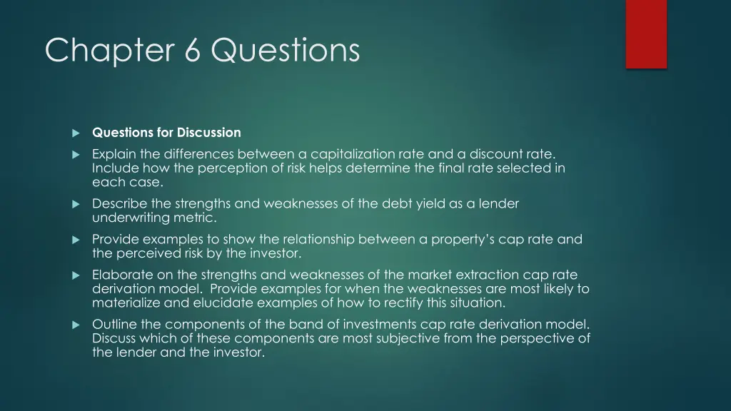 chapter 6 questions