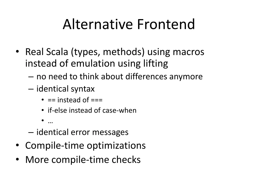 alternative frontend 1