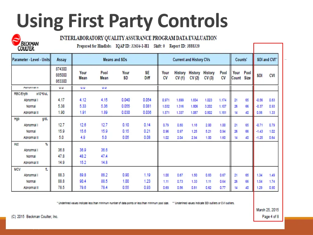 using first party controls