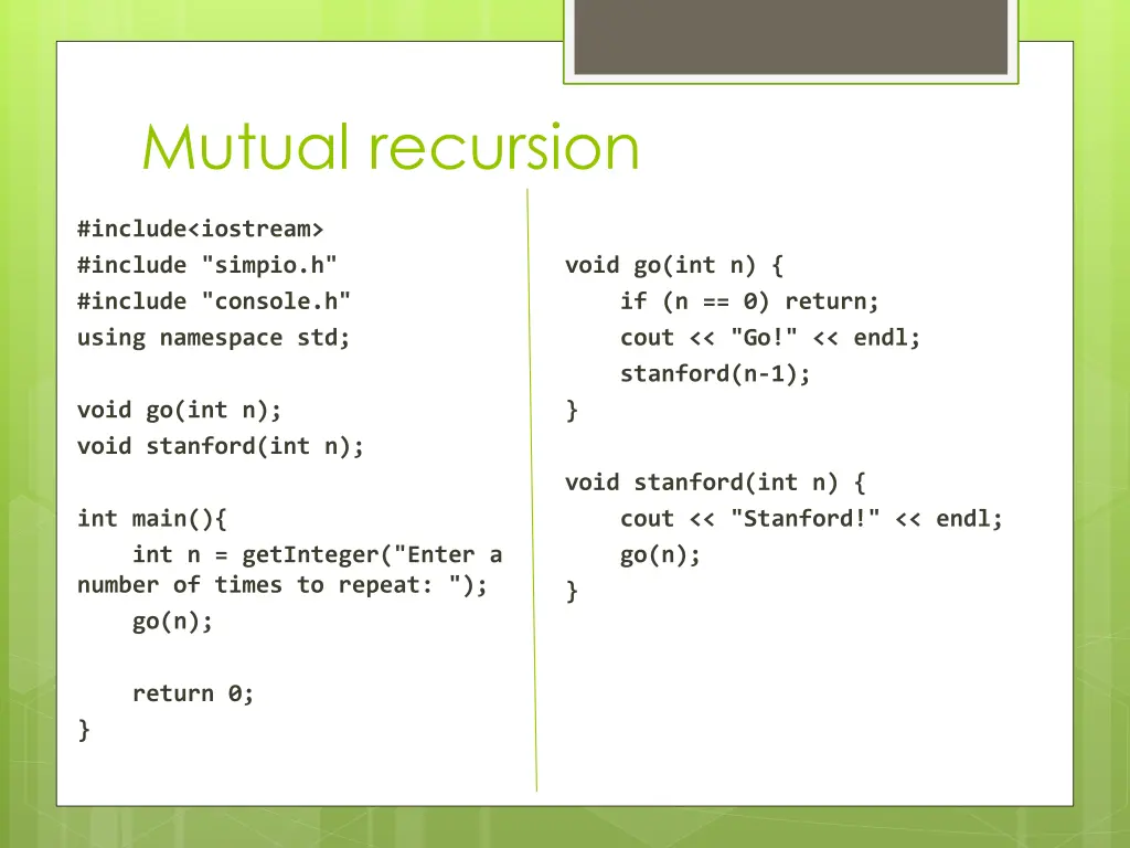 mutual recursion