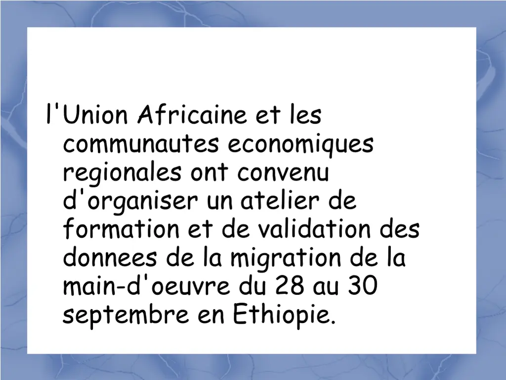 l union africaine et les communautes economiques