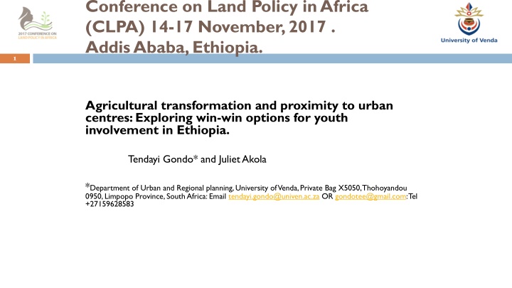 conference on land policy in africa clpa