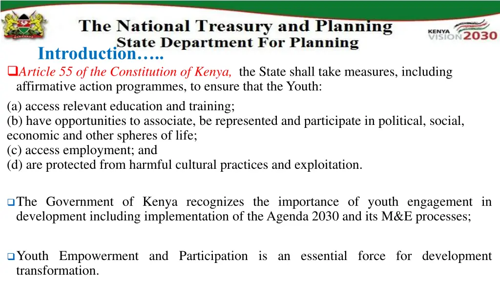 introduction article 55 of the constitution