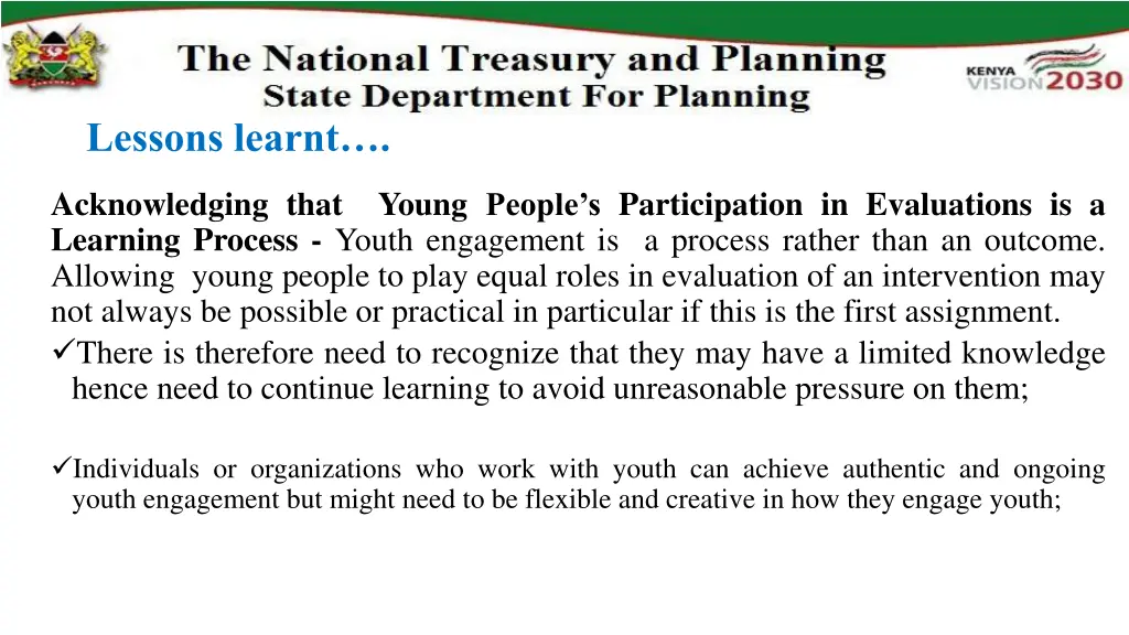 lessons learnt 3