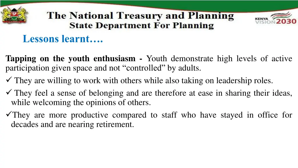 lessons learnt 4