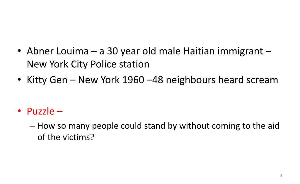 abner louima a 30 year old male haitian immigrant