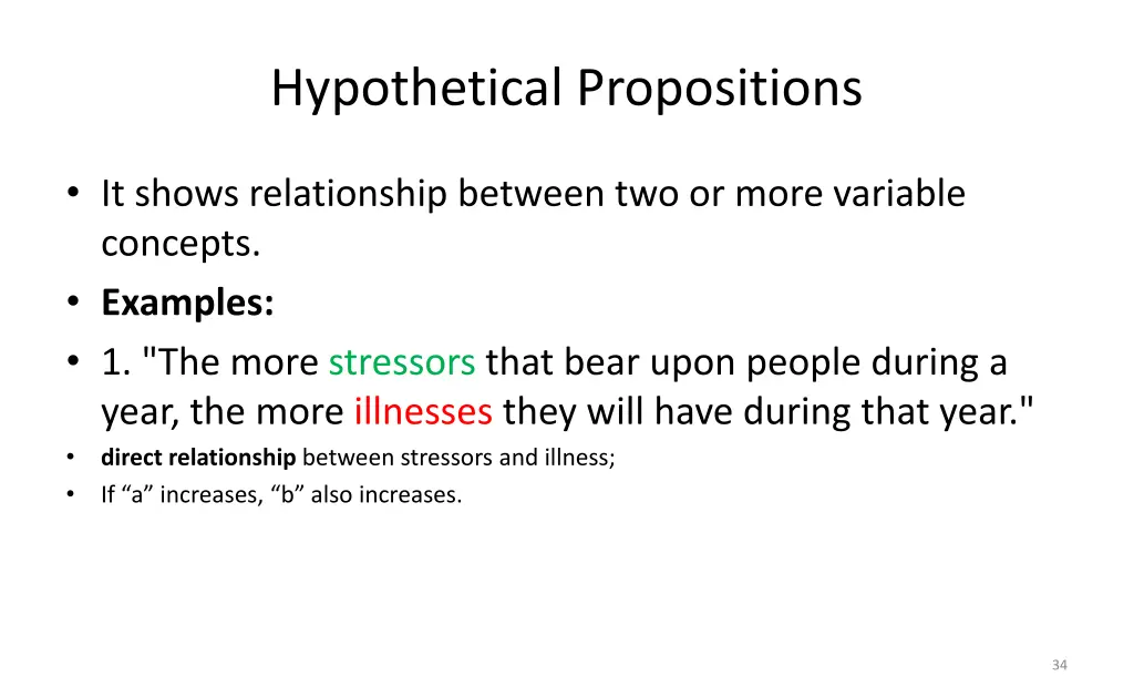 hypothetical propositions