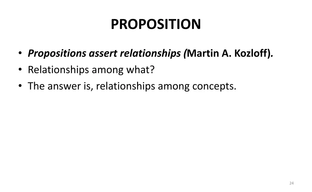 proposition