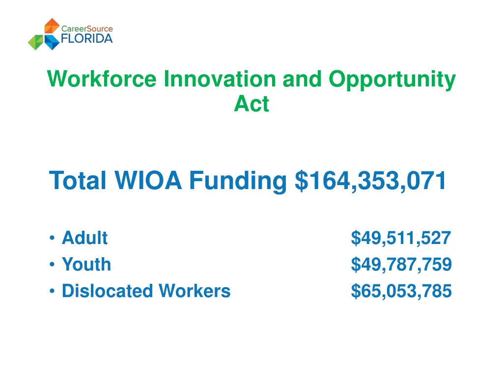 workforce innovation and opportunity act