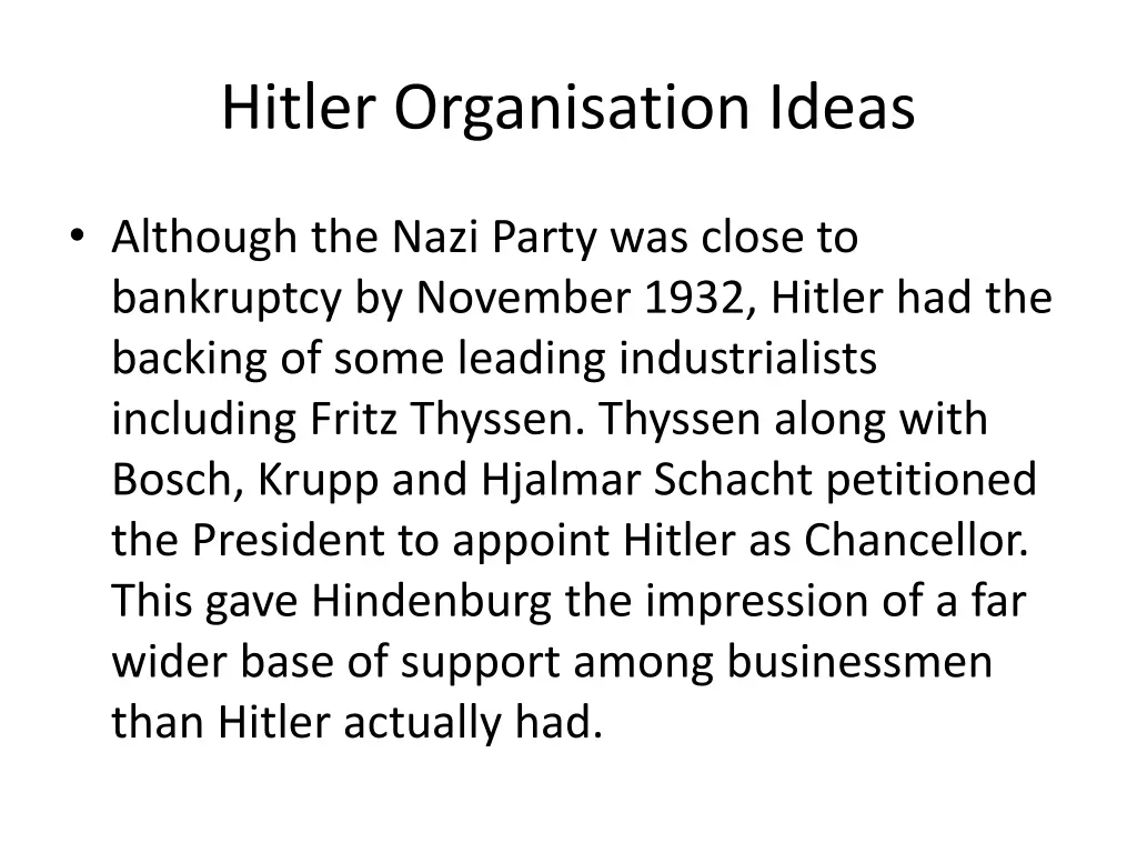 hitler organisation ideas 2