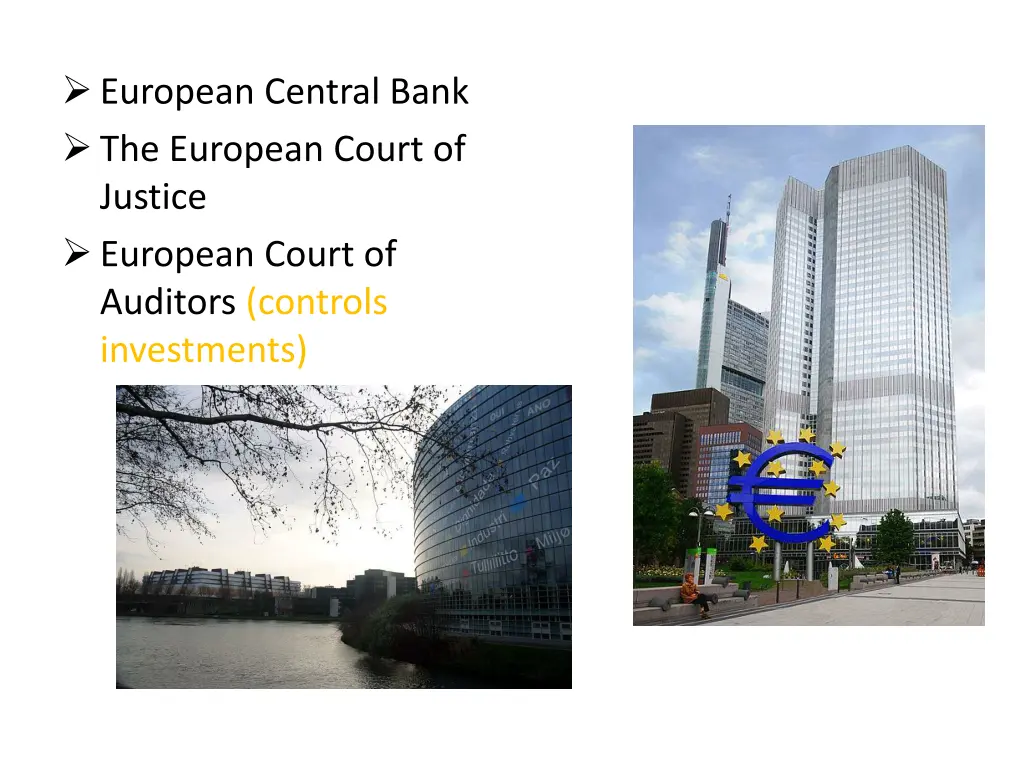 european central bank the european court