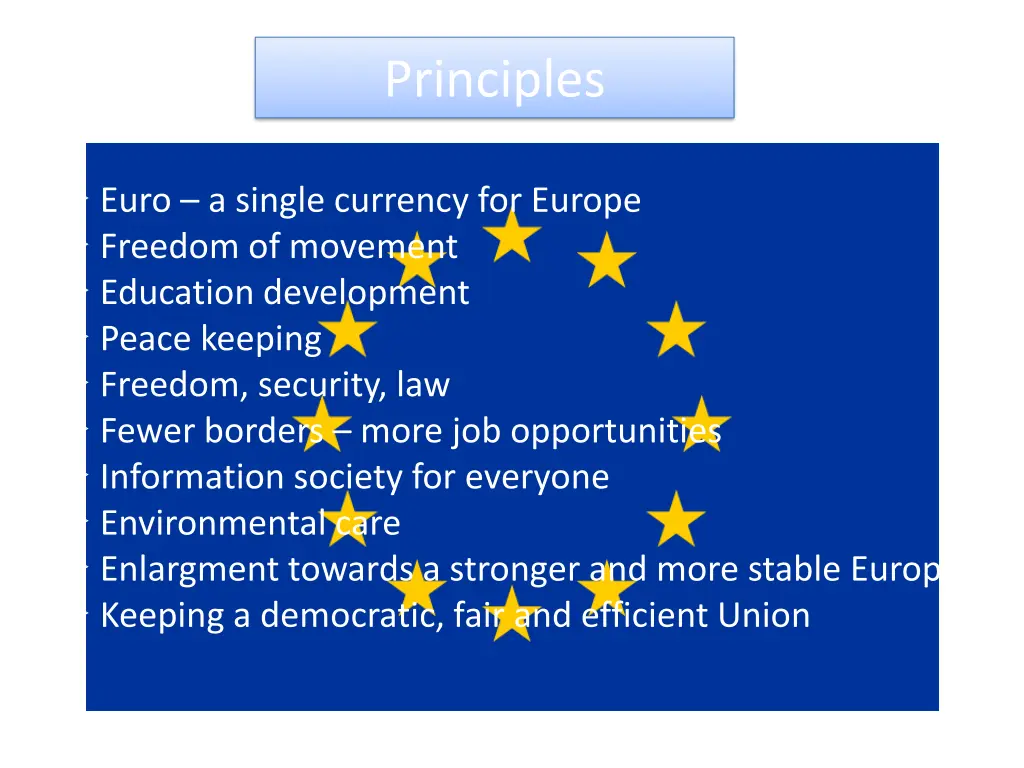 principles