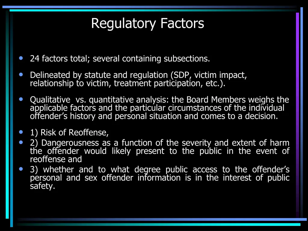 regulatory factors