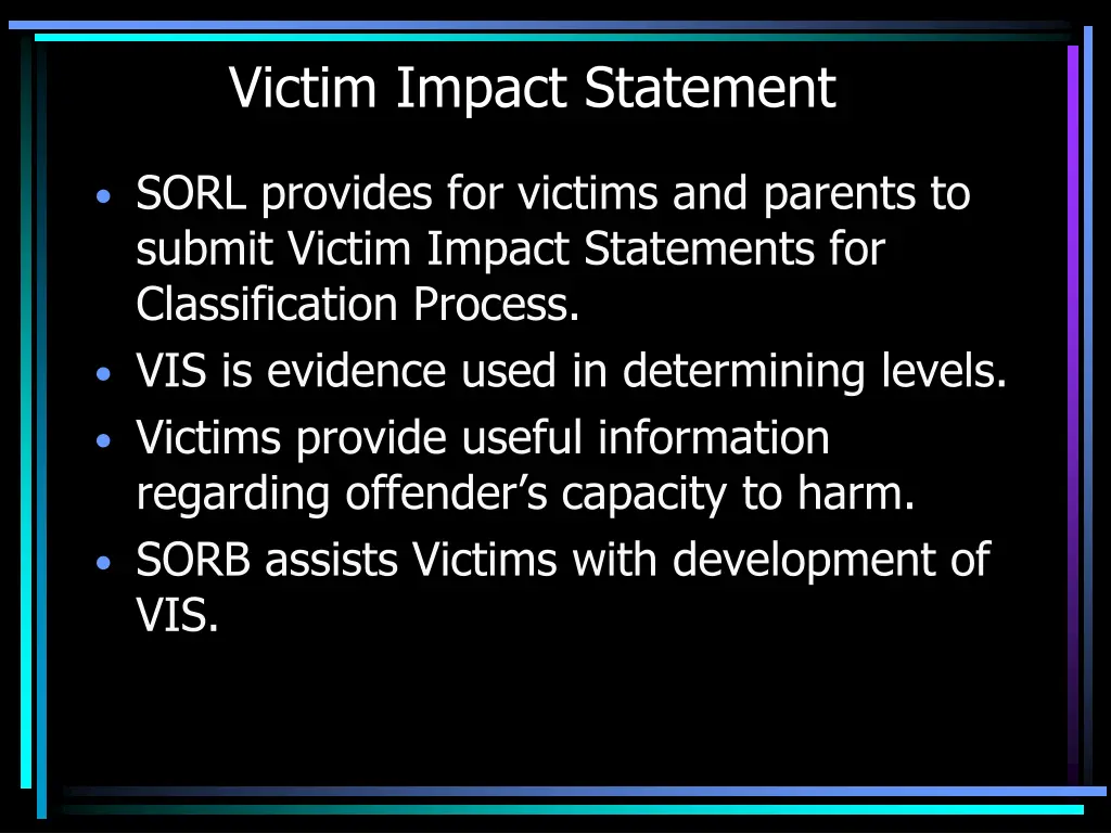 victim impact statement